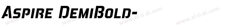 Aspire DemiBold字体转换